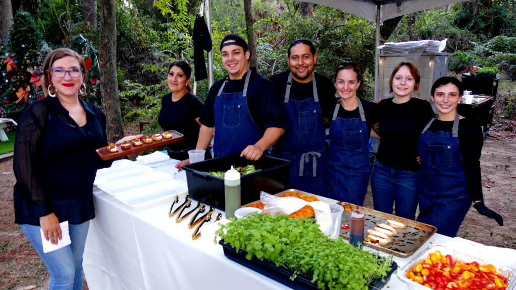 Outdoor evening Supper Club Party at the Epic Creative Co-Op